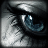 Черно белый анимированный глаз для аватарки