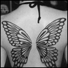 Бабочка на спине