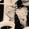Фото девушка, кофе и сигарета на аву