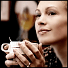 Картинка девушки с кофем на аву