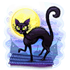 Черная кошка на аву