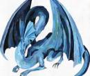 Рисунок синего дракона