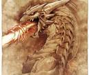 Картина огнедышащего дракона