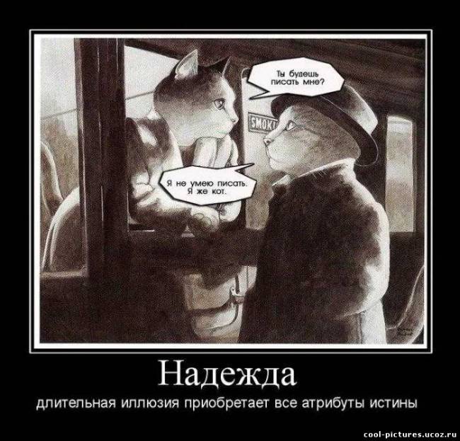 Демотиватор надежда