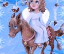 Рождественская картинка с лошадью