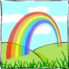 Рисованная радуга
