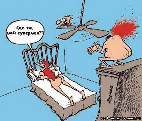 Карикатура муж и жена