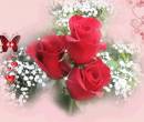 Прикольные розы с сердечками