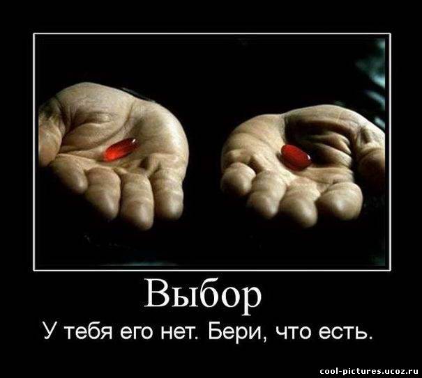 Демотиватор про выбор