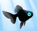 Картинка черная рыбка