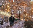 Снег, любовь, ночной город