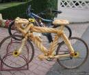 Прикольный велосипед из хлеба