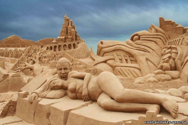 Песчаные скульптуры на фото