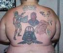 Татуировка у мужчины на спине